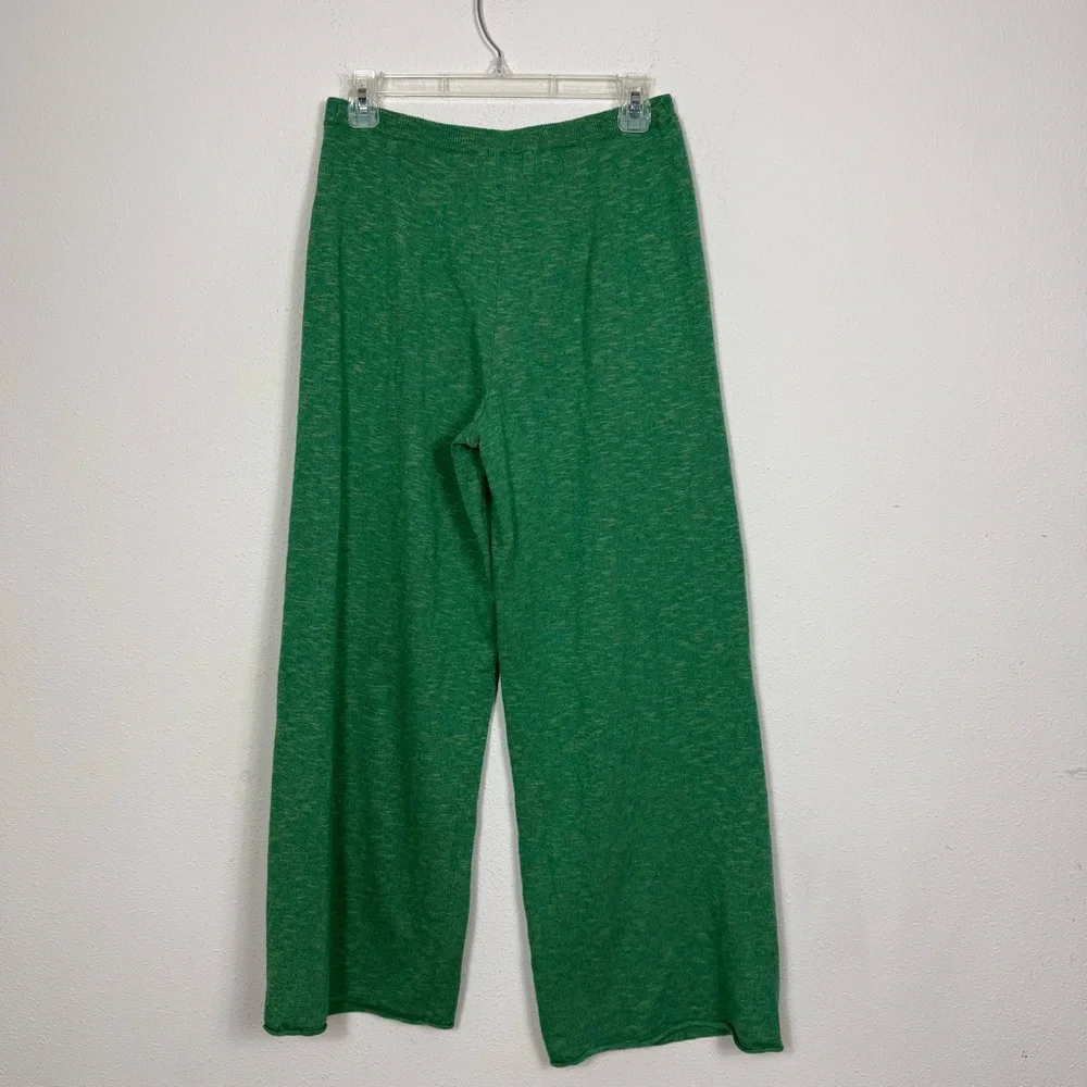 Free People free-est Green Wide Leg High Waist Lounge Pant Sz Small